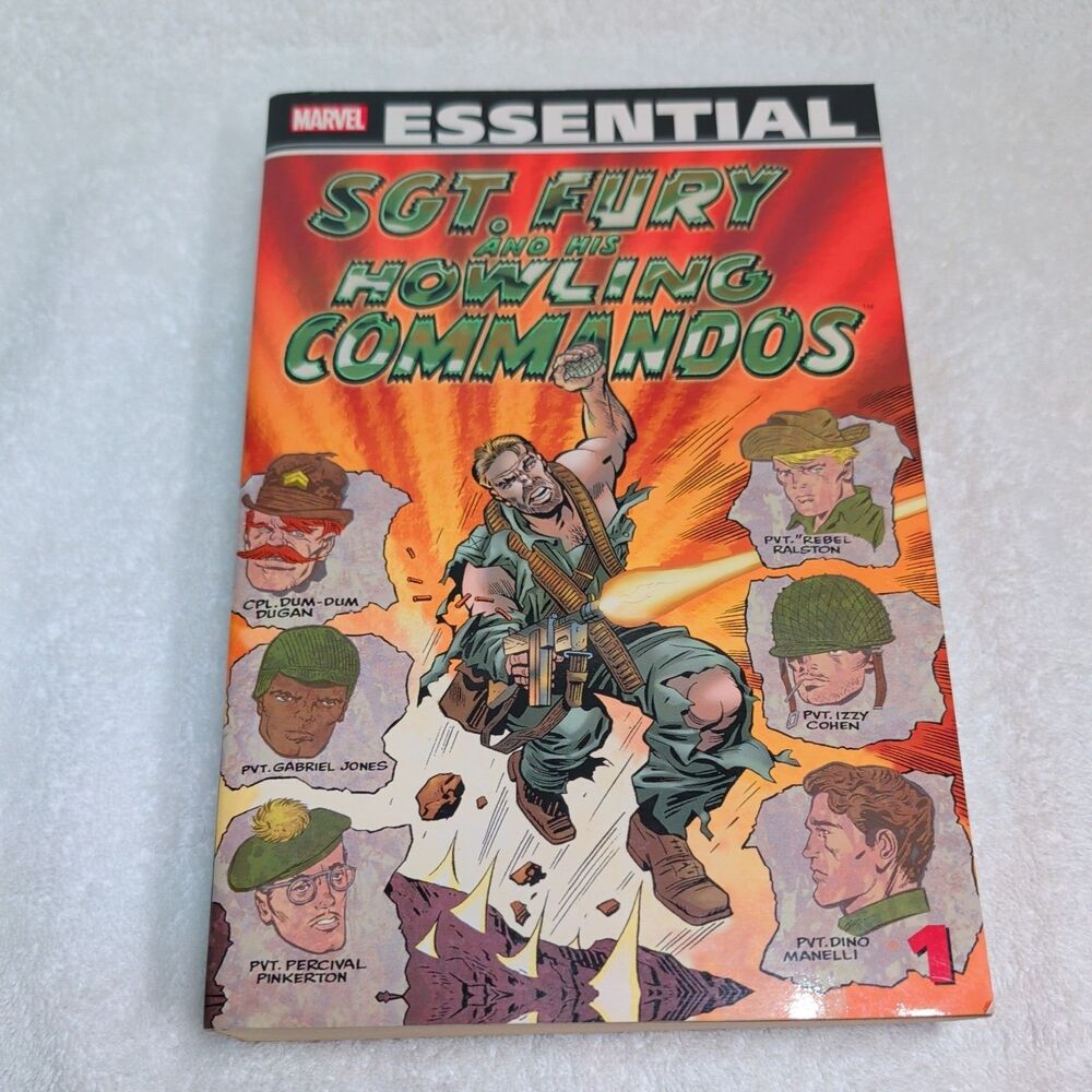 Essential Sgt Fury and his Howling Commandos Vol 1 TPB Marvel 1st Printing Lee